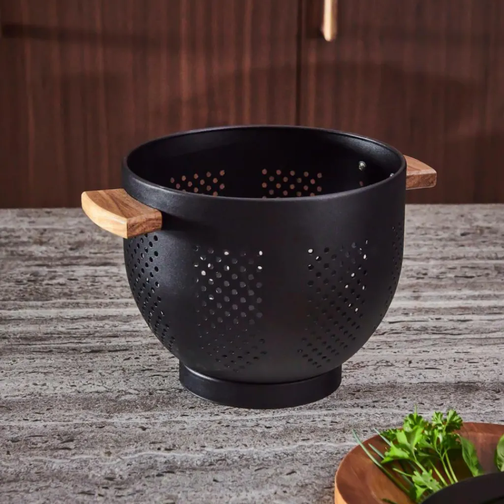 Clearance CASA ACACIA LUX Escorredor Preto, Natural