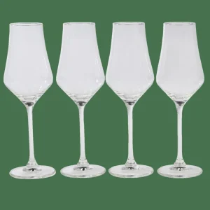 Hot CASA AFTER DINNER Copo Para Uísque Conjunto De 4 Transparente