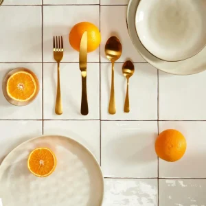Store CASA AXELLE Talheres 16 Peças Dourado