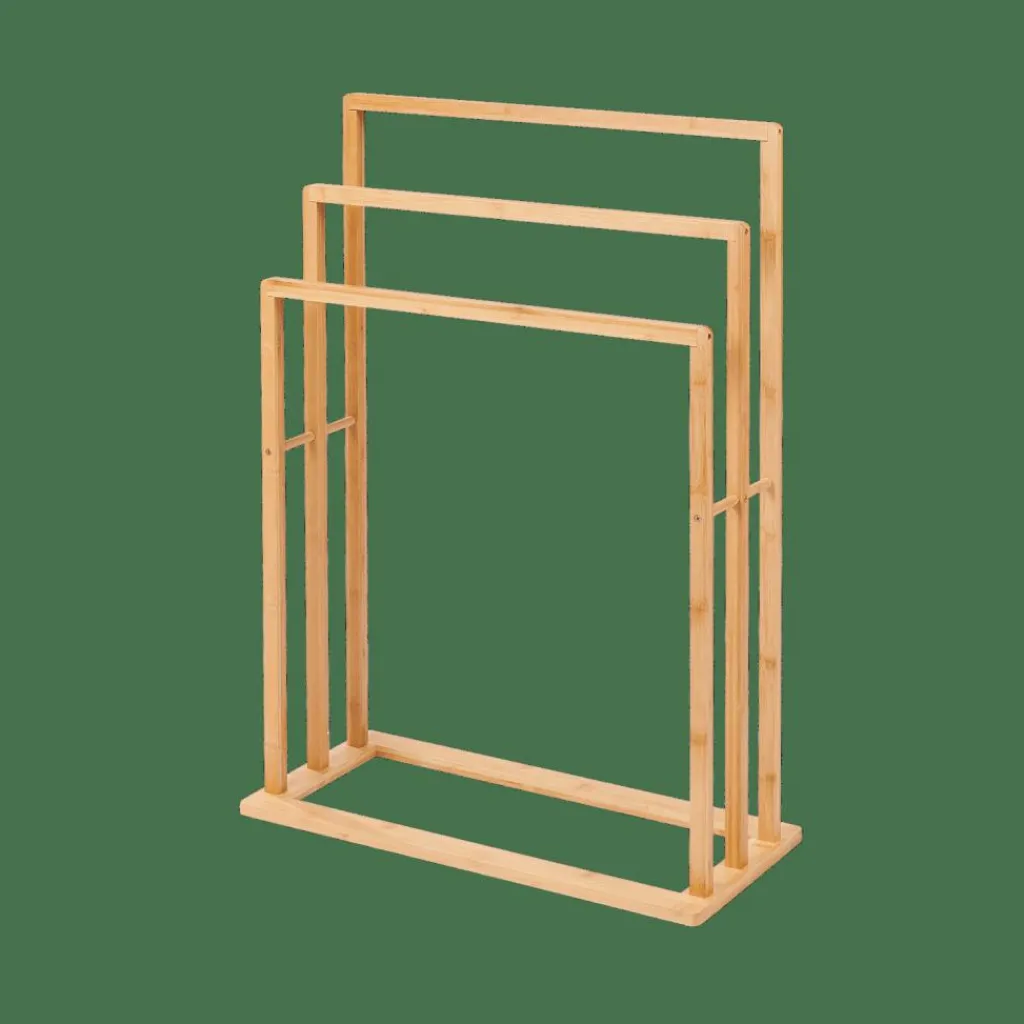 Outlet CASA BAMBOO Estante Para Toalhas Natural