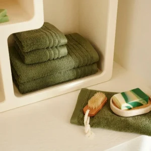 Clearance CASA BIO SOFT Luva De Banho Verde Escuro