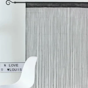 Store CASA BLACK Cortina De Franjas Preto