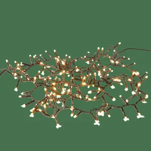 Fashion CASA BOA Grinalda Iluminada 180 LEDs Branco