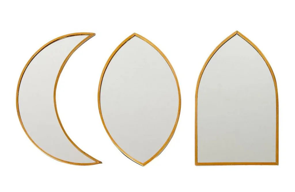 Best CASA BOW Espelho Dourado