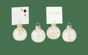 Clearance CASA DRY FLOWER Suporte Cartão Nome Conjunto De 4 Transparente