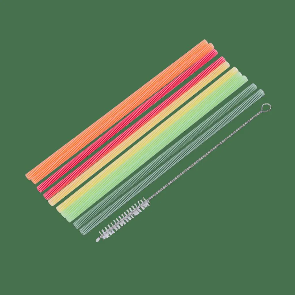 New CASA ECO PARTY Palhas Com Escova 5 Cores