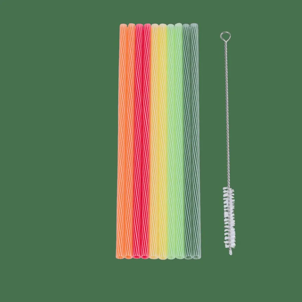 New CASA ECO PARTY Palhas Com Escova 5 Cores