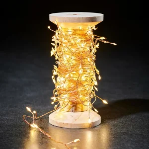 Flash Sale CASA ELLI Grinalda Iluminada Com 200 LEDs Acobreado