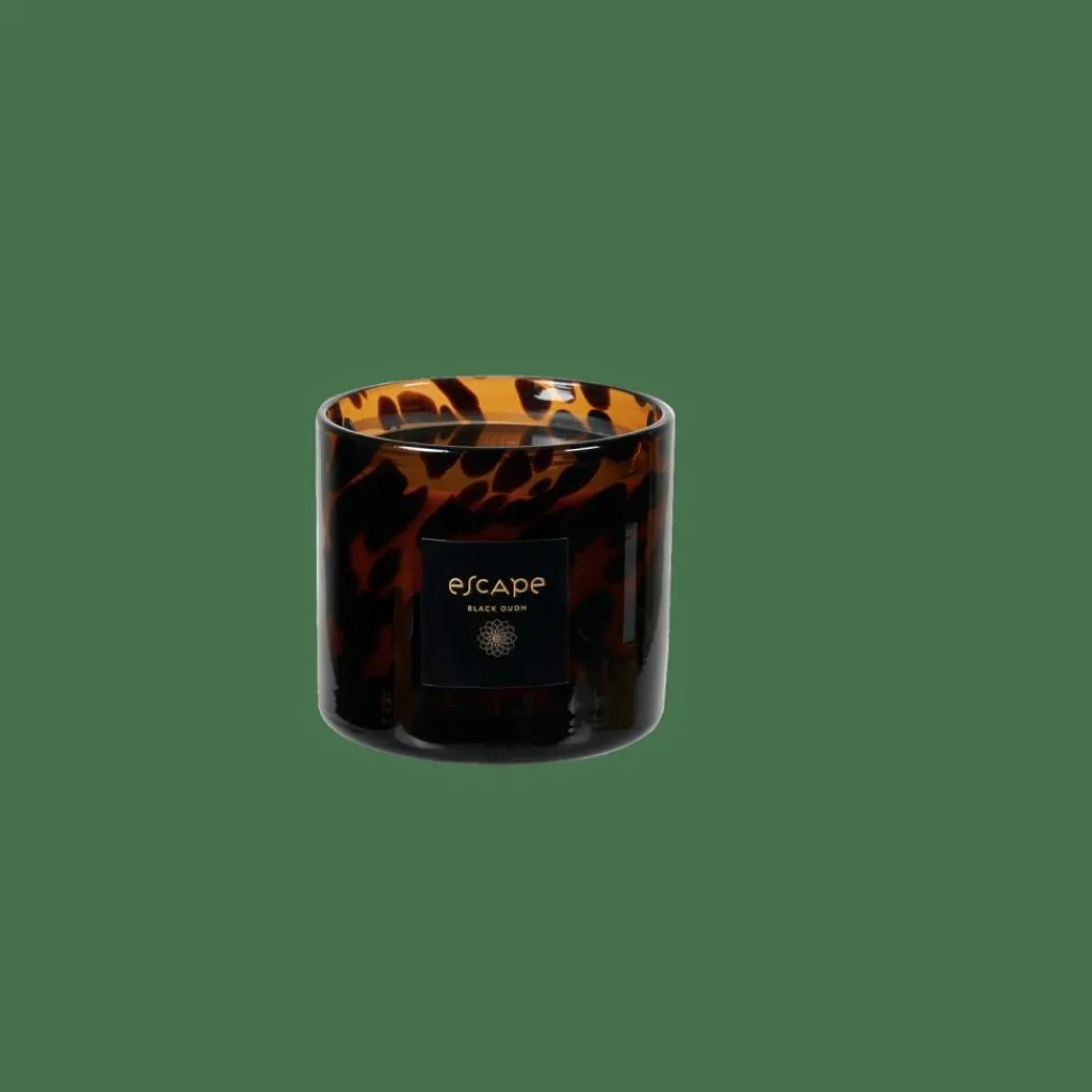 Flash Sale CASA ESCAPE BLACK OUDH Vela Perfumada Em Copo Preto, Castanho, Multicolor