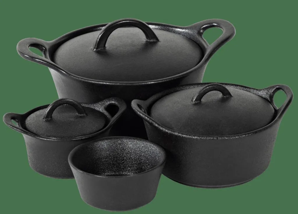 Clearance CASA FERO Tacho Para Forno Com Tampa 80 CL Preto