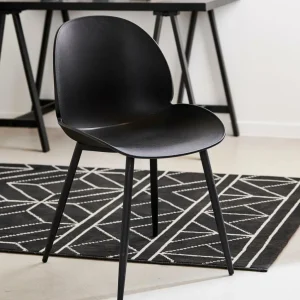 Hot CASA FREYA Cadeira De Sala De Jantar Preto