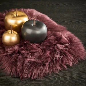 Clearance CASA FUR Individual Vermelho Escuro