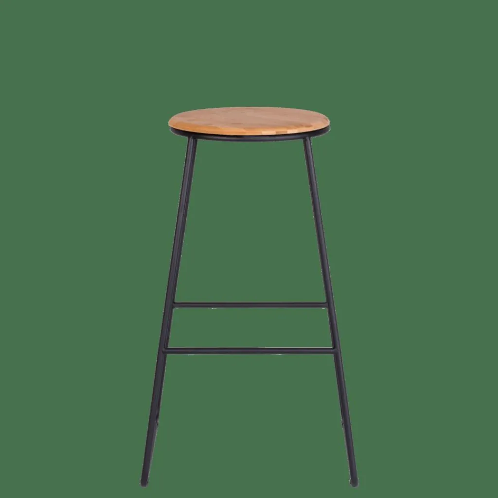 Discount CASA GIULIA Banco De Bar Preto, Natural