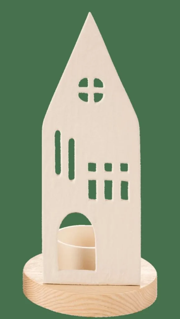 Clearance CASA HOME Porta-vela Para Lamparina Branco, Natural