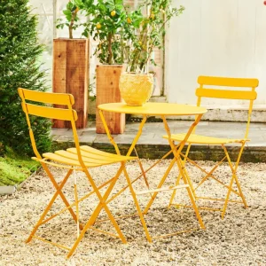 Clearance CASA IMPERIAL Conjunto Bistro Redondo Amarelo