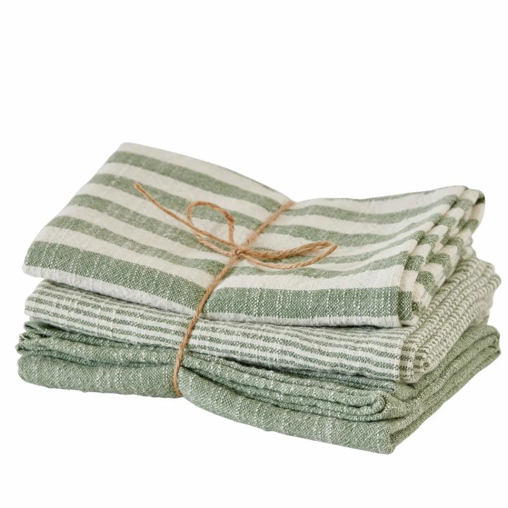 Flash Sale CASA LAURENT Pano De Cozinha Conjunto De 3 Amarelo