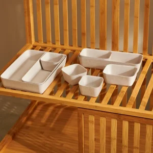 New CASA LINOSTORE Cestos De Arrumação Para Gaveta Bege