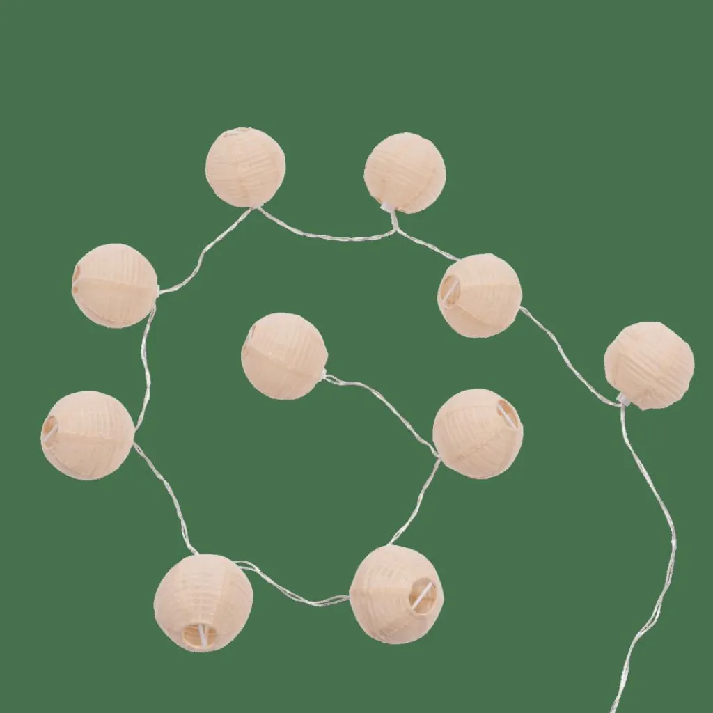 Clearance CASA LYNN Grinalda Iluminada 10 LEDs Bege