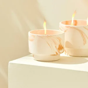 Online CASA MARBLE Vela Para Exterior Branco, Cor-de-laranja