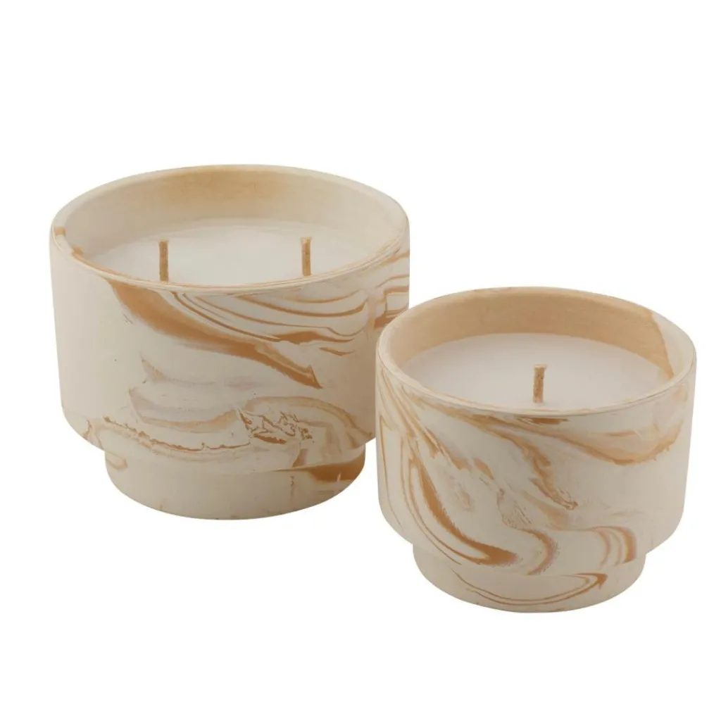 Online CASA MARBLE Vela Para Exterior Branco, Cor-de-laranja