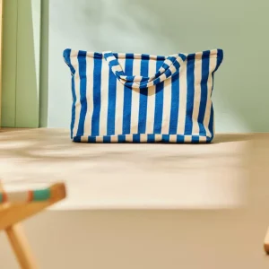 Fashion CASA MARIO Saco Com Cinto Azul