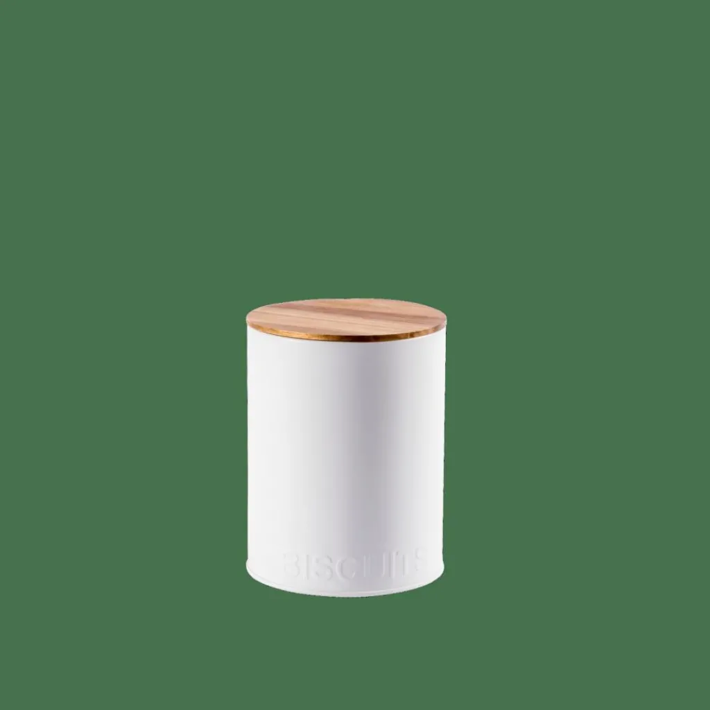 Discount CASA NAGINI Caixa De Alimentos Para Bolachas Branco, Natural