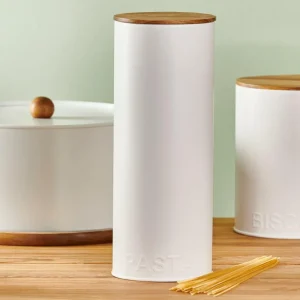 Clearance CASA NAGINI Caixa De Alimentos Para Massa Branco, Natural