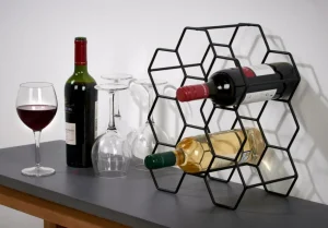 Clearance CASA NAU Estante Para Vinho Para 9 Garrafas Preto
