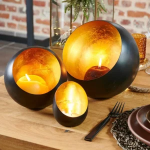 Online CASA ORION Porta-velas Para Lamparinas Preto