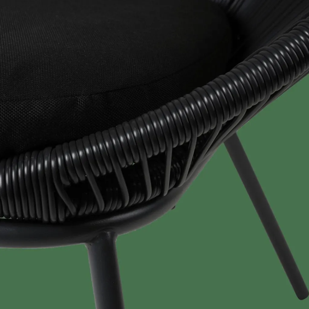 Discount CASA PAPAYO Cadeira Lounge Preto