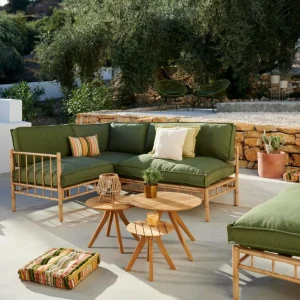 New CASA PAULETTA LUXE Almofada Costas Verde