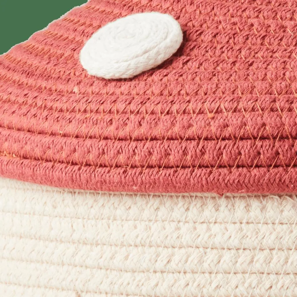 Cheap CASA PAULUS Cesto De Arrumação Com Tampa Vermelho, Natural