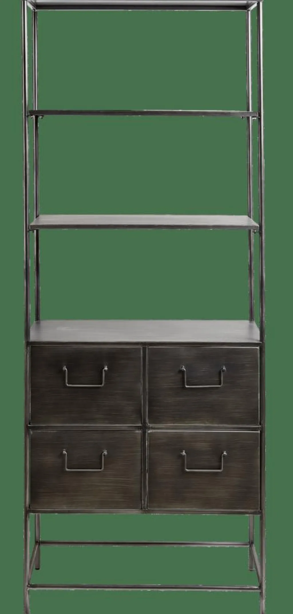 Flash Sale CASA PHARMA Estante De Parede Com 4 Gavetas Preto