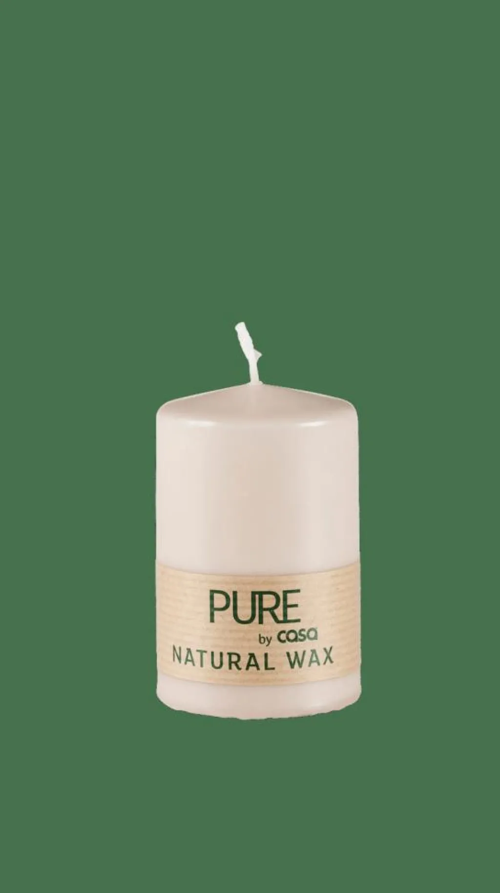 Online CASA PURE Vela Cilíndrica Castanho Claro