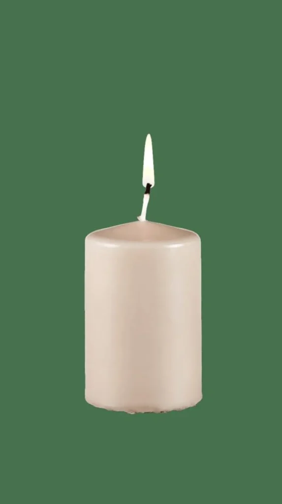 Hot CASA PURE Vela Cilíndrica Cinzento