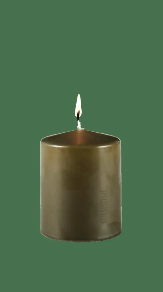 Hot CASA PURE Vela Cilíndrica Verde