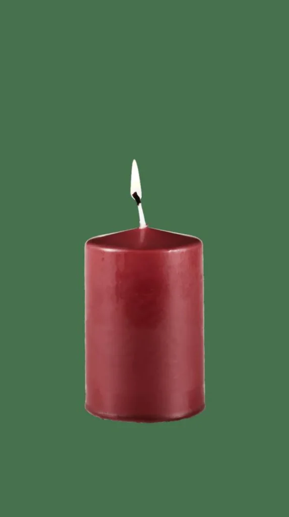 Cheap CASA PURE Vela Cilíndrica Vermelho Escuro