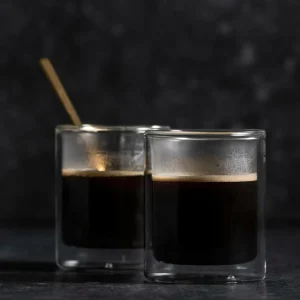 Fashion CASA RELAX Copo Parede Dupla Conjunto De 2 12 CL Transparente