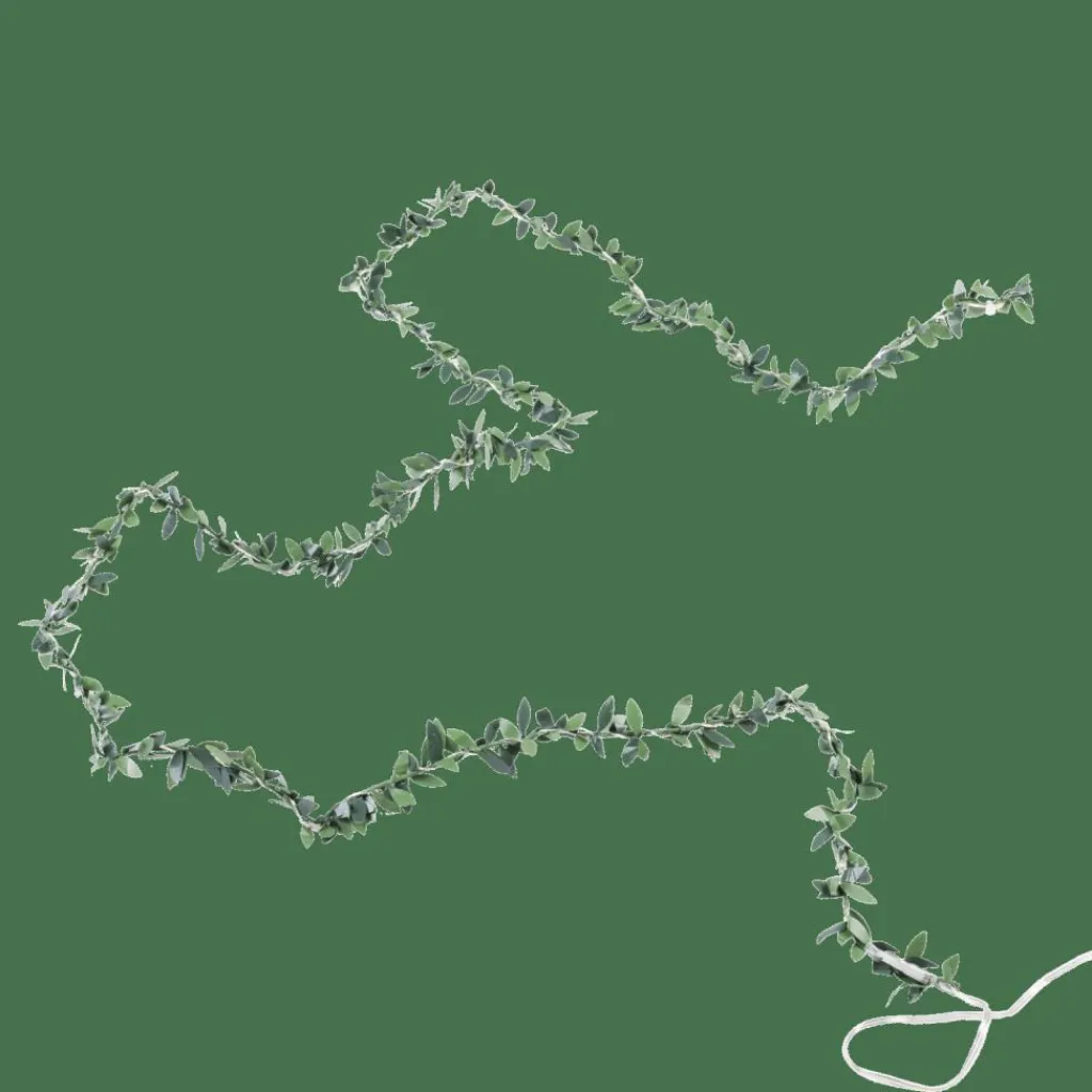 New CASA RIKA Grinalda Iluminada 20 Leds Verde