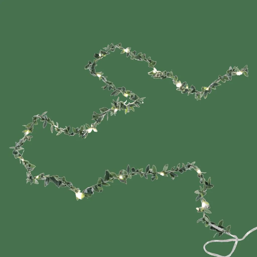 New CASA RIKA Grinalda Iluminada 20 Leds Verde
