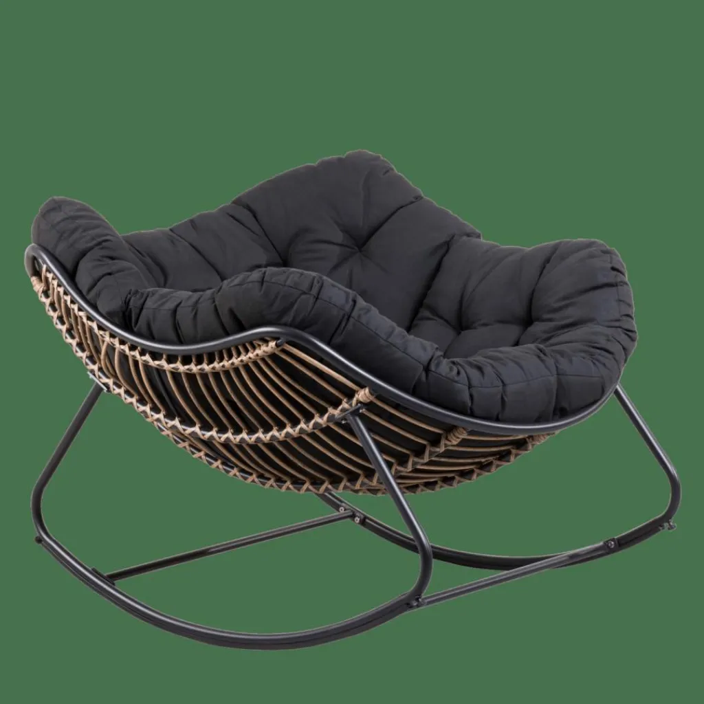 Clearance CASA ROCKO Cadeira De Baloiço Preto