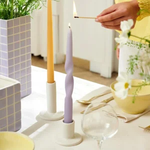 Sale CASA SPIRAL Conjunto De 3 Velas Roxo