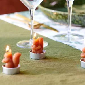 Clearance CASA SQUIRREL Velas Para Lamparina Conjunto De 6 Castanho