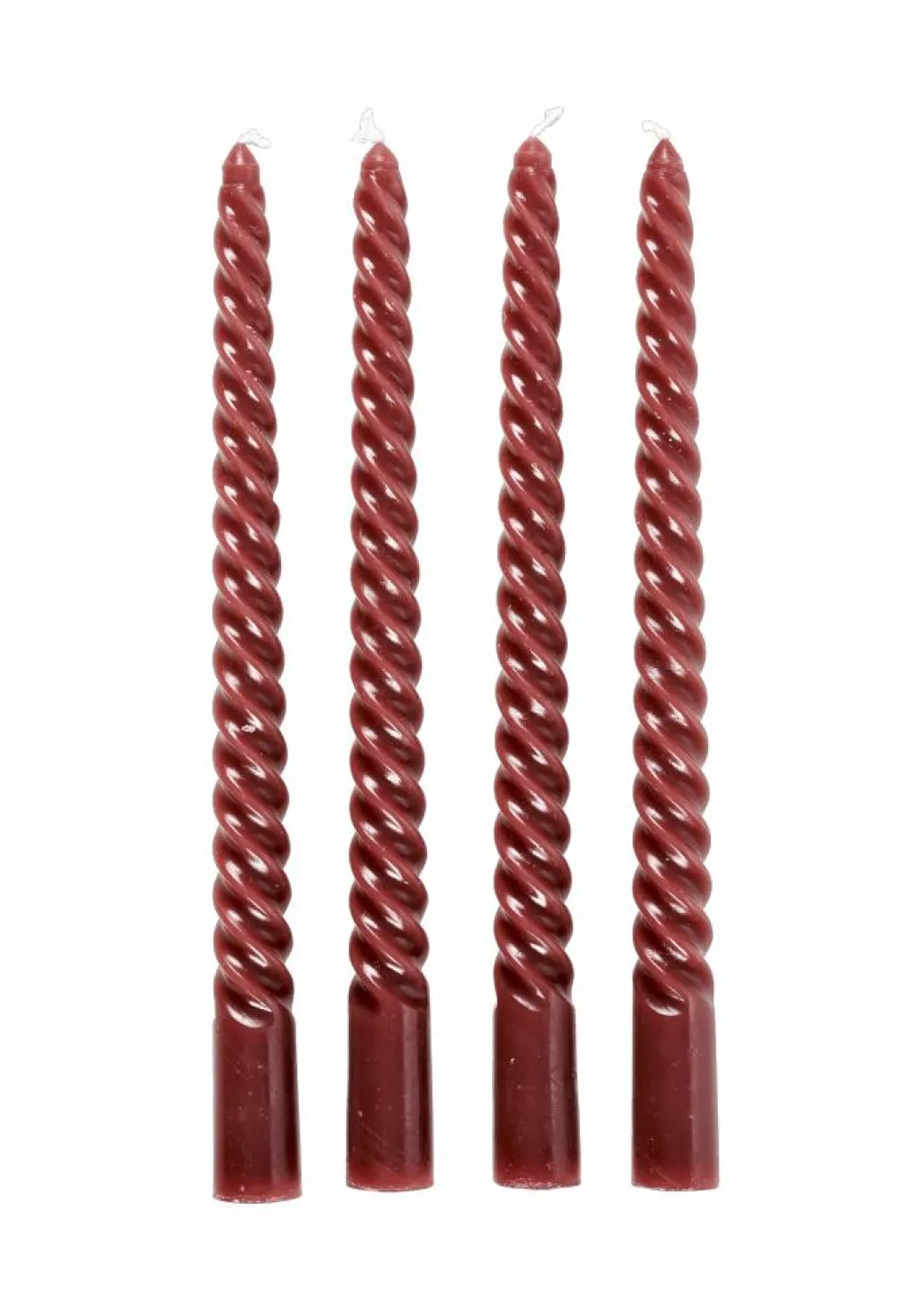 Shop CASA TWIST Velas Viradas Conjunto De 4 Cor-de-laranja