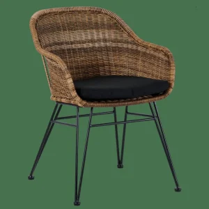 Shop CASA VIENNA Cadeira De Sala De Jantar Preto, Natural