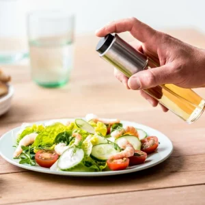 Store CASA VINAIGRE Pulverizador Azeite, Vinagre Preto, Prateado, Transparente