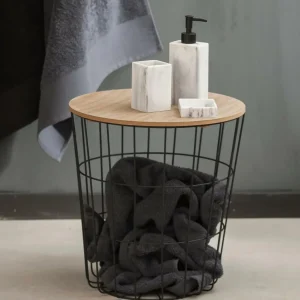 Sale CASA WIRE Mesa Auxiliar Preto, Natural