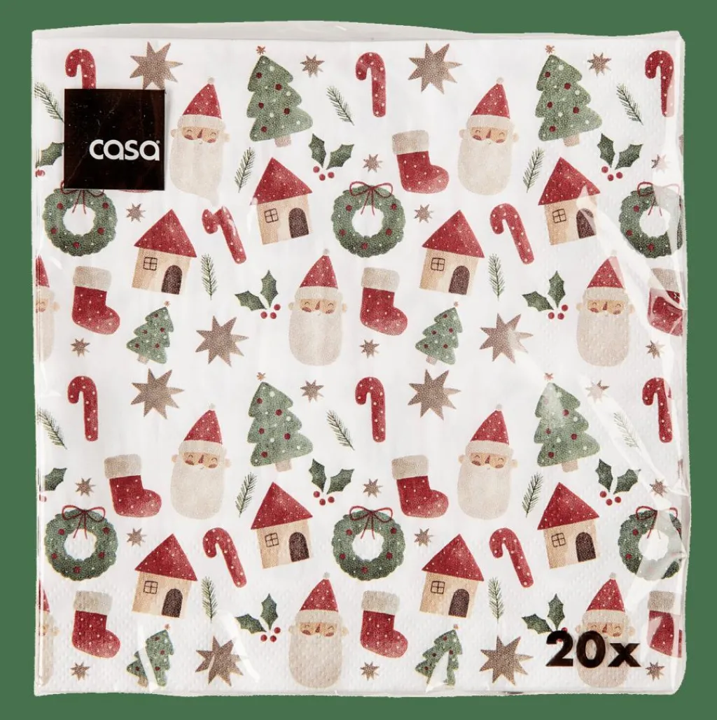 New CASA X-MAS VIBE Guardapos Conjunto De 20 Multicolor